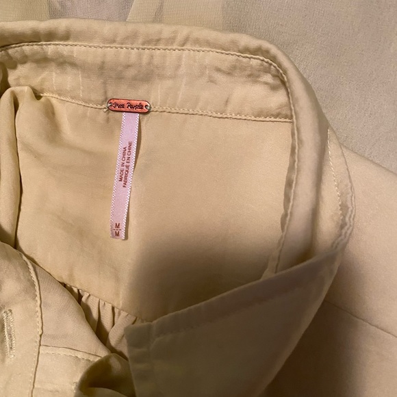 Neon yellow Free People long blouse M - Picture 3 of 3